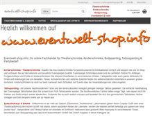 Tablet Screenshot of eventwelt-shop.info